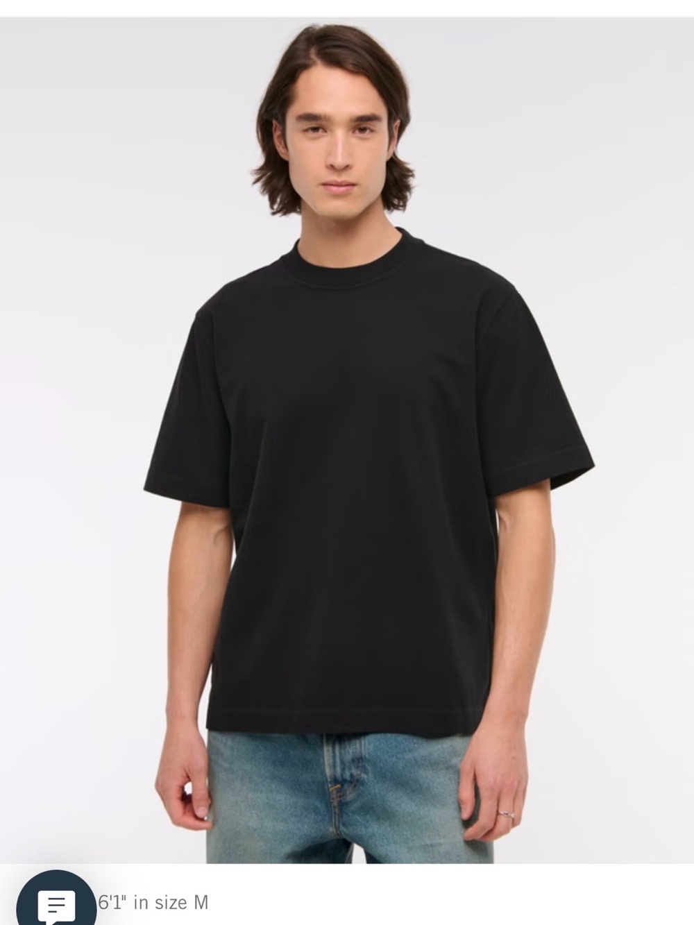 Abercrombie & Fitch Black Short-Sleeve Crewneck Tee